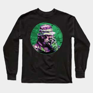 Grinning Undead Soldier Long Sleeve T-Shirt